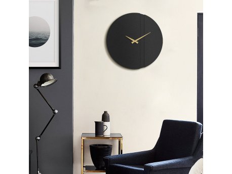 WALLXPERT Dekorativni metalni zidni sat Block Metal Wall Clock APS096