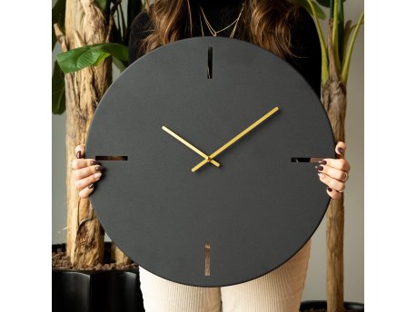 WALLXPERT Dekorativni metalni zidni sat Timeless Metal Wall Clock APS113