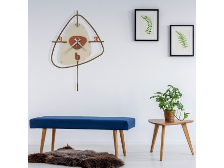 WALLXPERT Dekorativni metalni zidni sat Vakia 1 multicolor