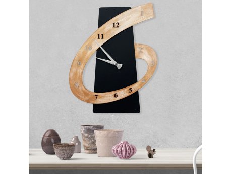 WALLXPERT Dekorativni metalni zidni sat Beyan 2 multicolor