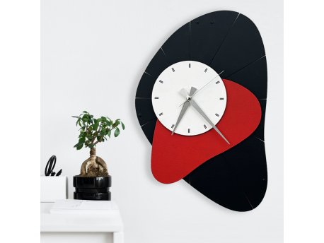 WALLXPERT Dekorativni metalni zidni sat Cudi 1 multicolor