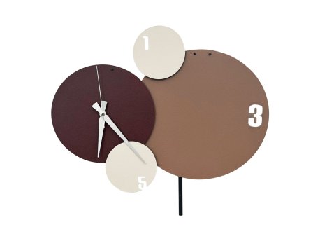 WALLXPERT Dekorativni metalni zidni sat Felah 1 multicolor