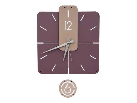 WALLXPERT Dekorativni metalni zidni sat Dalalet 1 multicolor