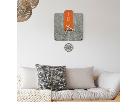 WALLXPERT Dekorativni metalni zidni sat Dalalet 2 multicolor