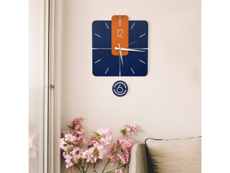 WALLXPERT Dekorativni metalni zidni sat Dalalet 3 multicolor