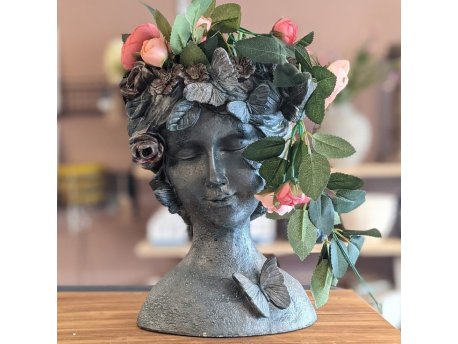 WALLXPERT Vaza Kelebek Antique Grey