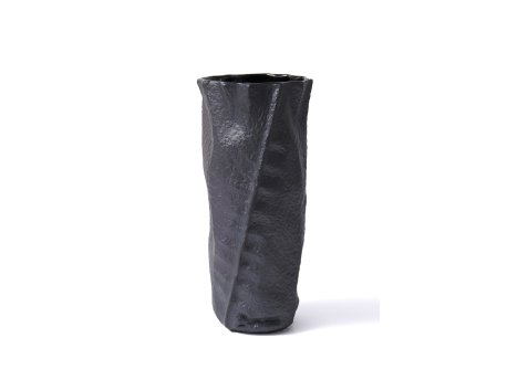 WALLXPERT Keramička vaza crne boje LCA0042