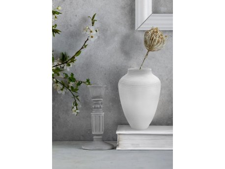 WALLXPERT Keramička vaza bele boje DKR0489