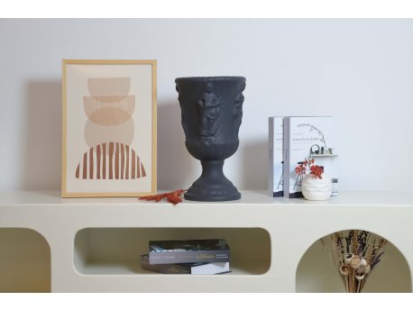 WALLXPERT Keramička vaza Caesar Anthracite