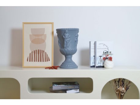 WALLXPERT Keramička vaza Caesar Grey Blue