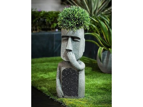 WALLXPERT Vaza od poliestera Bilmiyorum grei - black