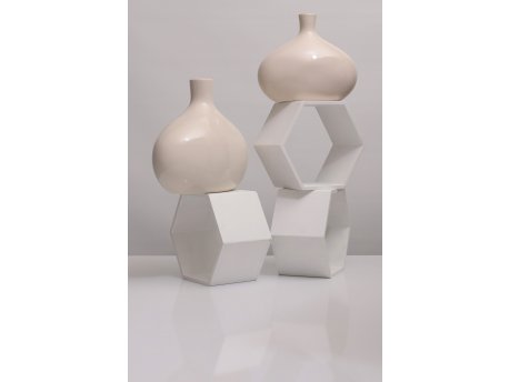 WALLXPERT Krem keramička vaza BSS020