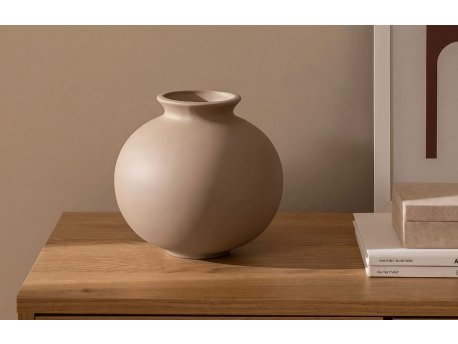 WALLXPERT Keramička svetlo braon vaza CY0163
