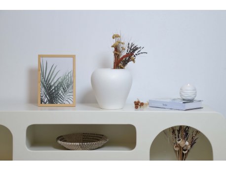WALLXPERT Vaza Tisha Big White
