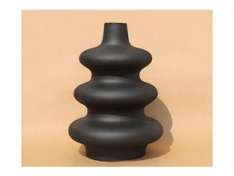 WALLXPERT Keramička crna vaza CY0110