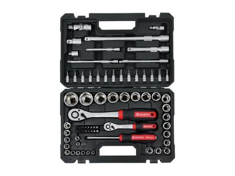 WURTH Red Stripe Set nasadnih ključeva 1/4'', 1/2'', 72 komada (5763100072)