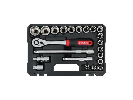 WURTH Red Stripe Set nasadnih ključeva 1/2'', 22 komada (5763112022)