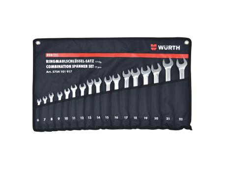 WURTH Red Stripe Set okasto-viljuškastih ključeva OK 6-22, 17 komada (5754101917)
