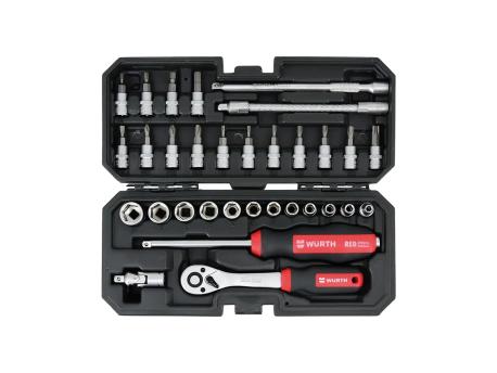 WURTH Red Stripe Set nasadnih ključeva 1/4'', 32 komada (5763114032)