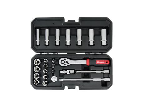 WURTH Red Stripe Set nasadnih ključeva 1/4'', 24 komada (5763114024)