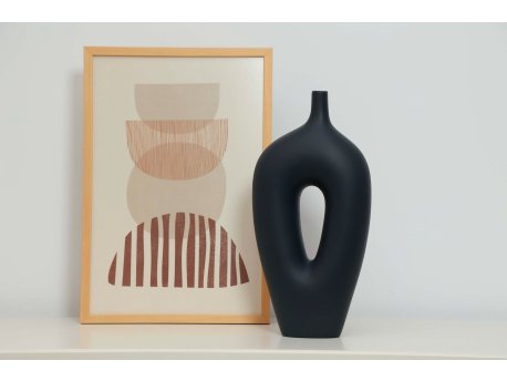 WALLXPERT Keramička vaza Milano Anthracite