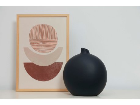 WALLXPERT Vaza keramička Bubble Anthracite