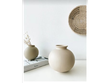 WALLXPERT Keramička vaza Topi Beige