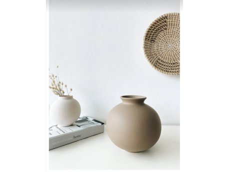 WALLXPERT Keramička vaza Topi Brown