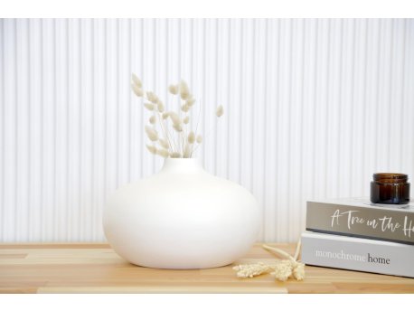 WALLXPERT Keramička vaza Sphere White