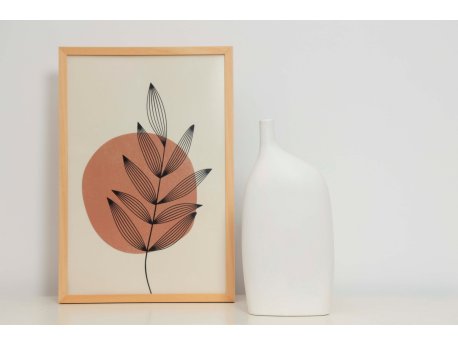 WALLXPERT Vaza keramička Dome Long White