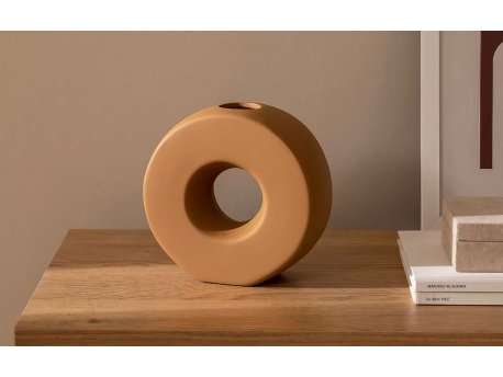WALLXPERT Keramička braon vaza CY0165