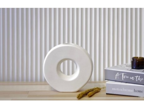 WALLXPERT Keramička bela vaza CY0185