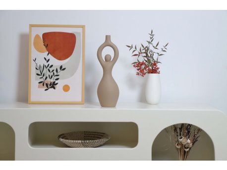 WALLXPERT Keramička vaza Lossin Beige