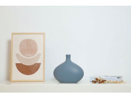 WALLXPERT Vaza Platy Big Grey Blue
