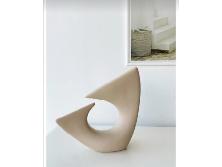WALLXPERT Keramička vaza Wave Beige