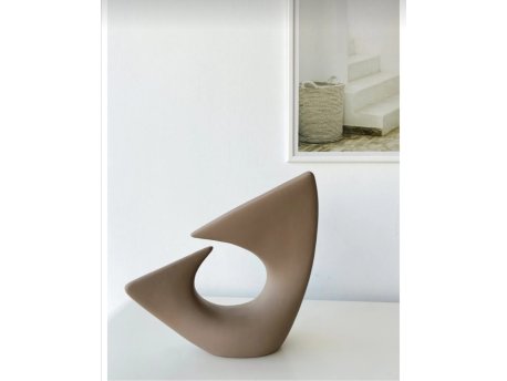 WALLXPERT Keramička vaza Wave Brown