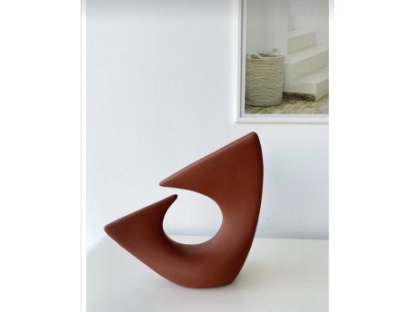 WALLXPERT Keramička vaza Wave Tile Red