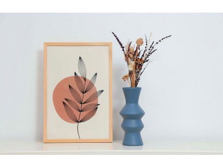 WALLXPERT Plava keramička vaza CY0182