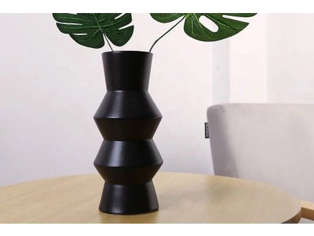 WALLXPERT Crna keramička vaza CY0207