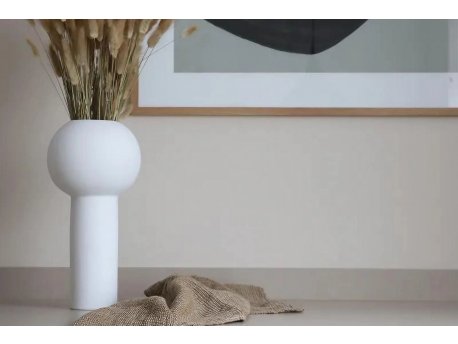 WALLXPERT Bela keramička vaza CY0215