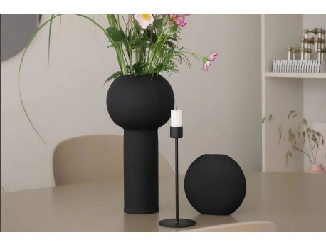 WALLXPERT Crna keramička vaza CY0217