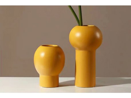 WALLXPERT Keramička orange vaza CY0219