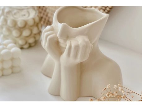 WALLXPERT Vaza Iskandinav Layd Cream