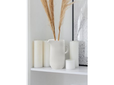 WALLXPERT Bela keramička vaza DKR0463