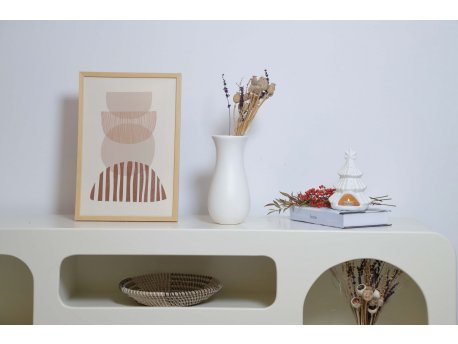 WALLXPERT Vaza Rosa White