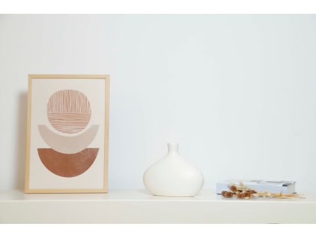 WALLXPERT Vaza Platy Small White