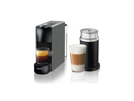 NESPRESSO Essenza Mini Gray & Aeroccino Aparat za kafu i aparat za pravljenje pene od mleka (A3NC30EUGR-TX)