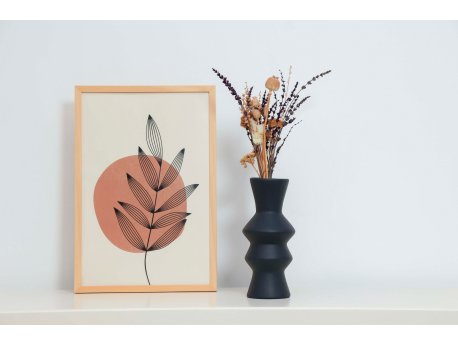 WALLXPERT Keramička vaza Zigas Anthracite