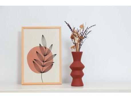 WALLXPERT Keramička vaza Zigas Tile Red