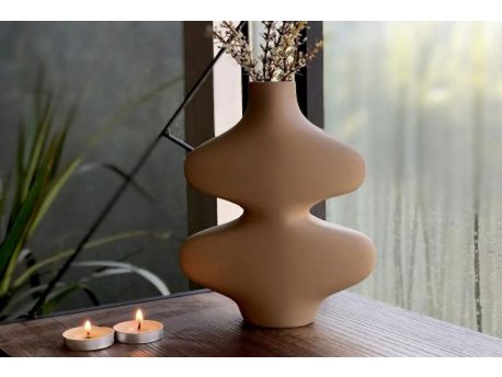 WALLXPERT Braon keramička vaza CY0096